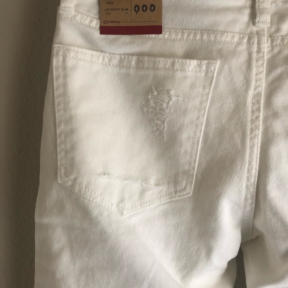 Aeropostale Boyfriend White 5 Pocket Jeans - Picture 10 of 13